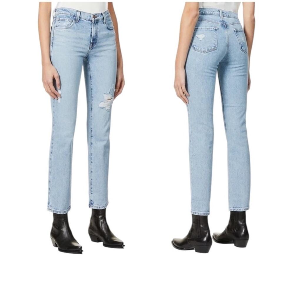 J Brand for Theory Adele Straight Leg Mid Rise Jeans Indigo Blue Size 29